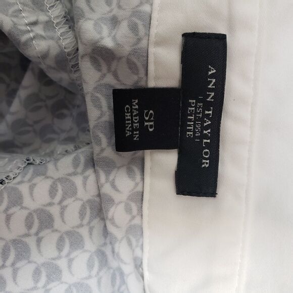 Ann Taylor blue and white shirt dress - Picture 4 of 8